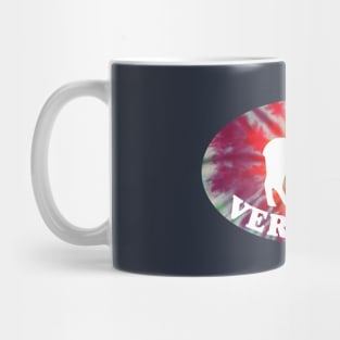 Tie Dye Vermont Moose Hippe Mug